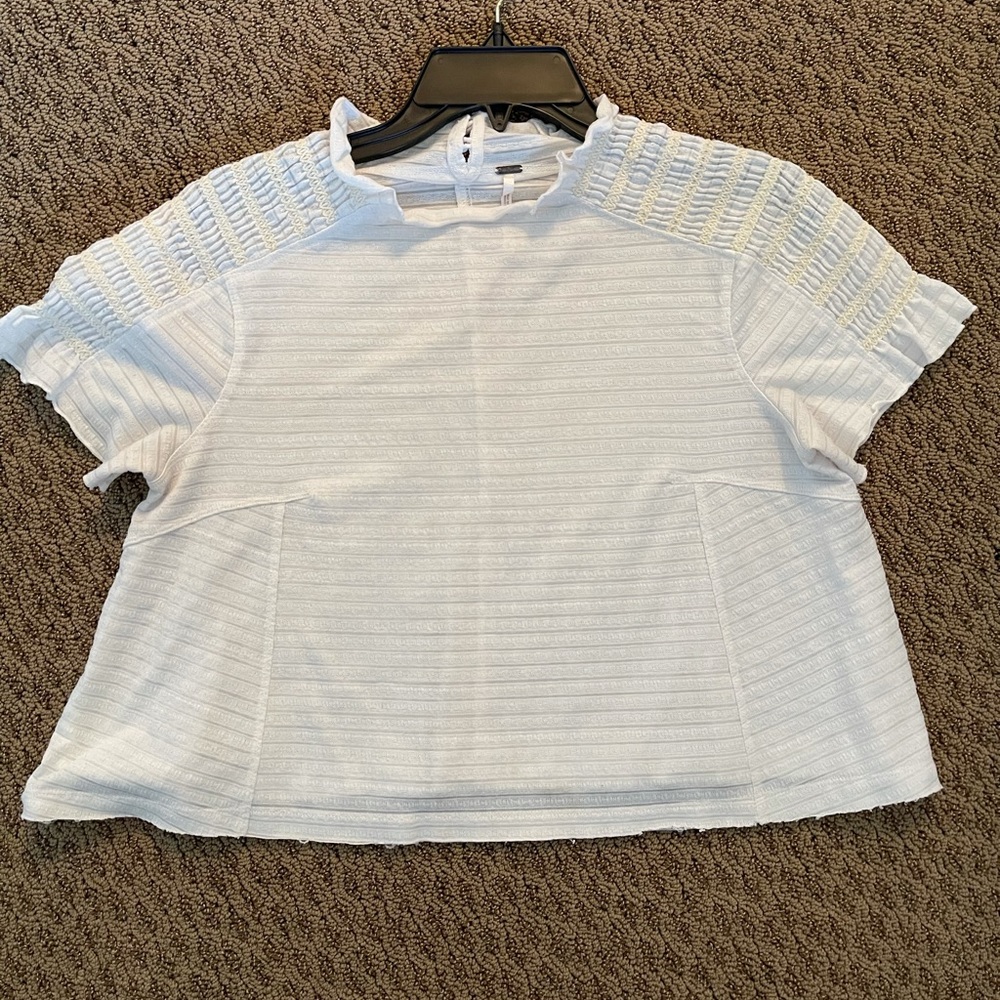 Free people white top!